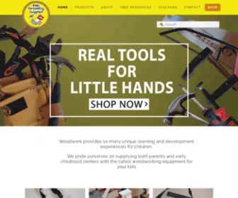 Kidscarpentry.co.nz(Real Woodworking Tools For Children) Screenshot