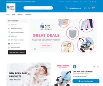 Kidscitynepal.com(All categories baby products) Screenshot