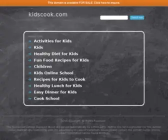 Kidscook.com(This domain may be for sale) Screenshot