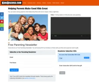 Kidsdiscuss.com(Parenting Resources) Screenshot