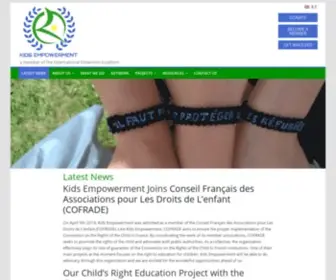 Kidsempowerment.org(A member of the International Detention Coalition) Screenshot