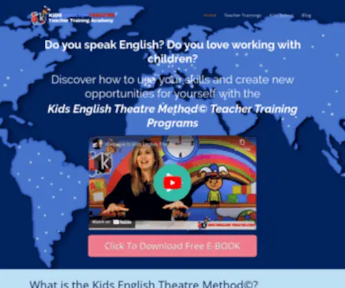 Kidsenglishtheatre.com(The Kids English Theatre method) Screenshot