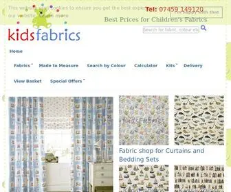 Kidsfabrics.co.uk(Fabric Shop for Kids Curtain Fabrics and Duvet Sets) Screenshot