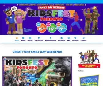 Kidsfestto.com(Kids Fest Toronto) Screenshot