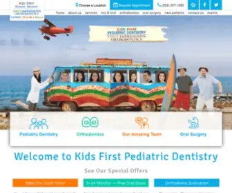 Kidsfirstdentistry.com(Kids First Pediatric Dentistry & Orthodontics) Screenshot