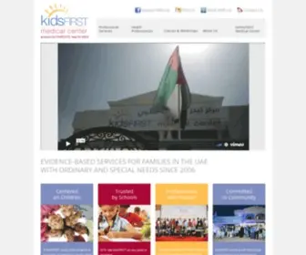 Kidsfirstmc.com(KidsFIRST Medical Center Dubai) Screenshot