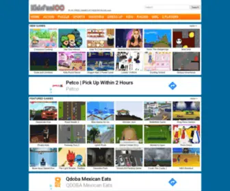 Kidsfun100.com(Free Kids Games at Kids Fun 100) Screenshot