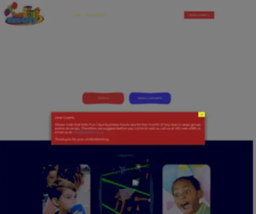 Kidsfuncity.ca(Kids Fun City) Screenshot