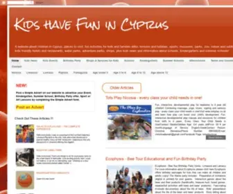 Kidsfunincyprus.com(Kids have Fun in Cyprus) Screenshot