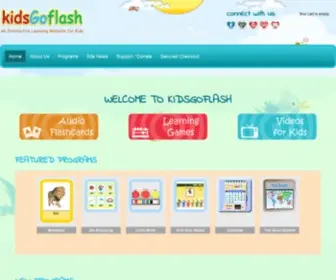 Kidsgoflash.com(An interactive learning website for kids) Screenshot