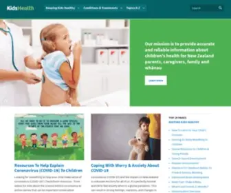 Kidshealth.org.nz(New Zealand’s Trusted Voice On Children’s Health) Screenshot