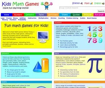 Kidsmathgamesonline.com(Kids Math Games Online) Screenshot