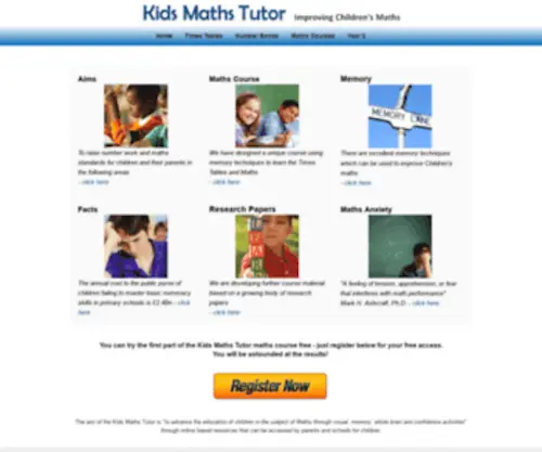 Kidsmathstutor.com(Kidsmathstutor) Screenshot