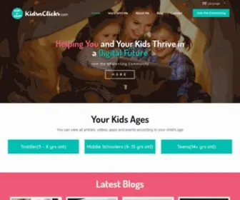 Kidsnclicks.com(Expert Parenting Tips and Online Safety) Screenshot