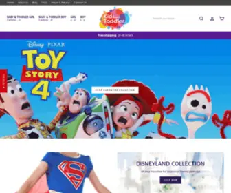 Kidsntoddler.com(Licensed Clothing and Accessories for Babies) Screenshot
