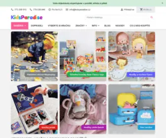 Kidsparadise.cz(Internetový obchod zaměřený na děti) Screenshot