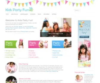 Kidspartyfun.com(Kids Party Fun) Screenshot