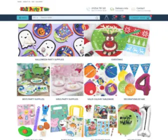 Kidspartytime.co.uk(Party Supplies) Screenshot