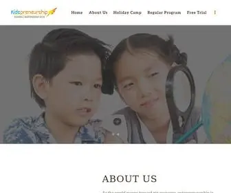 Kidspreneurship.com(Checkout Entrepreneurship Course for Kids) Screenshot