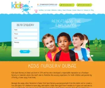 Kidsspotnursery.ae(Nurseries in Dubai) Screenshot