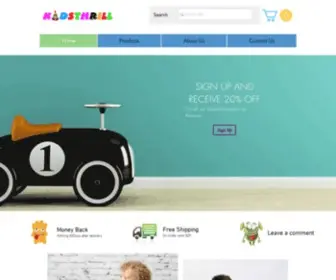 Kidsthrill.com(Kids Fun Toys) Screenshot