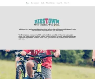 Kidstownusa.com(Kids Town) Screenshot
