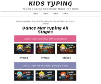 Kidstyping.net(Kids Typing) Screenshot