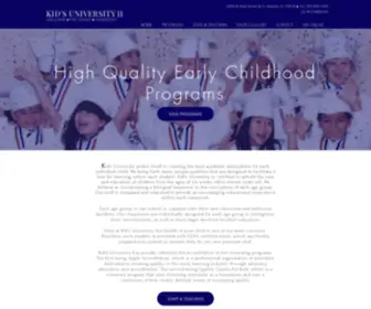 Kidsuniversity2.com(Kid's University II Child Care) Screenshot