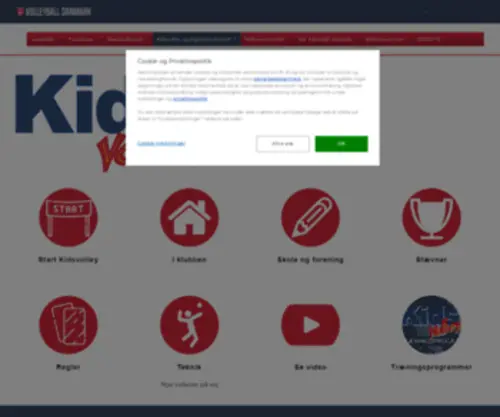 Kidsvolley.net(En holdsport uden bænkevarmere for de 6) Screenshot