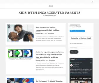 Kidswithincarceratedparents.com(By Julie Poehlmann) Screenshot