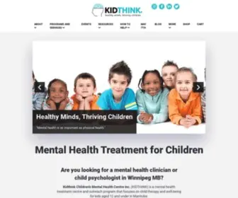 Kidthink.ca(Kidthink Children's Mental Health Centre) Screenshot