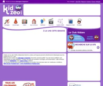 Kidzeo.com(Coloriages gratuits) Screenshot
