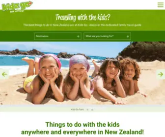 Kidzgo.co.nz(Family travel information and ski or activity holidays) Screenshot