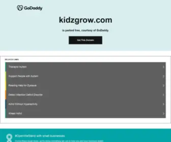 Kidzgrow.com(KidzGrow Online) Screenshot