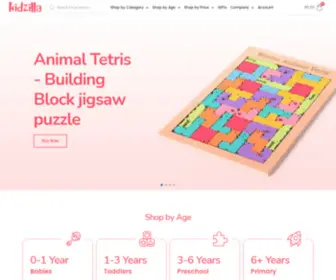 Kidzilla.in(Learning & educational toys for kids) Screenshot