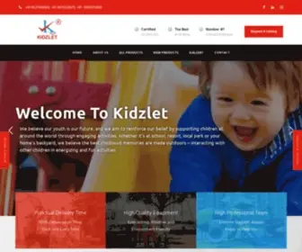 Kidzlet.com(Outdoor Playground Equipment Manufacturers) Screenshot