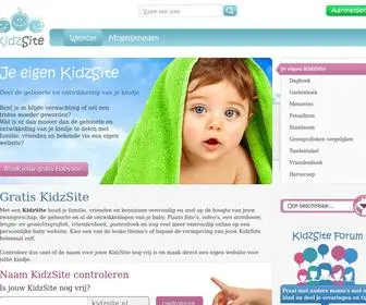 Kidzsite.nl(Maak gratis je eigen kidz website) Screenshot