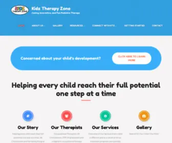 Kidztherapyzone.com(Caring, Innovative, and Fun Pediatric Therapy) Screenshot