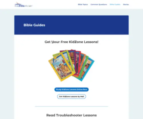 Kidzvop.com(Bible Guides) Screenshot