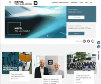 Kiefel.de(Thermoforming and joining technology specialists) Screenshot