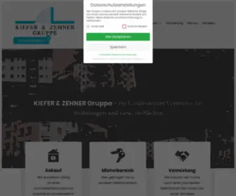 Kiefer-Zehner.de(Wohnungsunternehmen in Köln) Screenshot