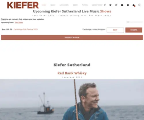 Kiefersutherland.net(Kiefersutherland) Screenshot