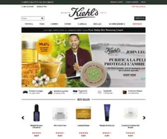 Kiehls.it(Kiehl’s Since 1851. Ti diamo il benvenuto nella boutique online ufficiale di Kiehl’s) Screenshot