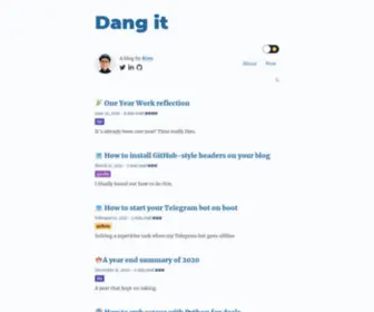 Kiendang.me(A blog by Kien) Screenshot