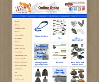 Kiene.com(Find fly fishing gear) Screenshot
