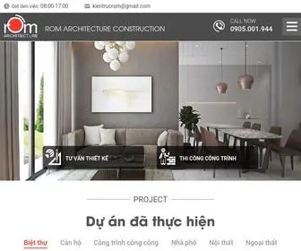 Kientrucrom.com(ROM ARCHITECTURE CONSTRUCTION Co) Screenshot