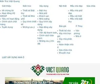 KientrucVietQuang.net(CÔNG TY CỔ PHẦN VIỆT QUANG GROUP) Screenshot