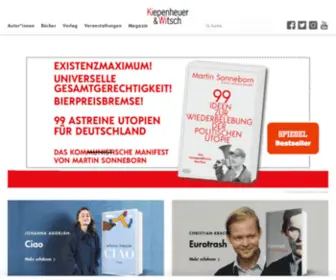 Kiepenheuer-Verlag.de(Bücher und Autoren) Screenshot