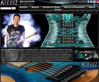 Kieselguitars.com(Custom Guitars & Basses) Screenshot