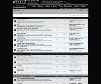 Kieselguitarsbbs.com(KieselGuitarsBBS Home) Screenshot